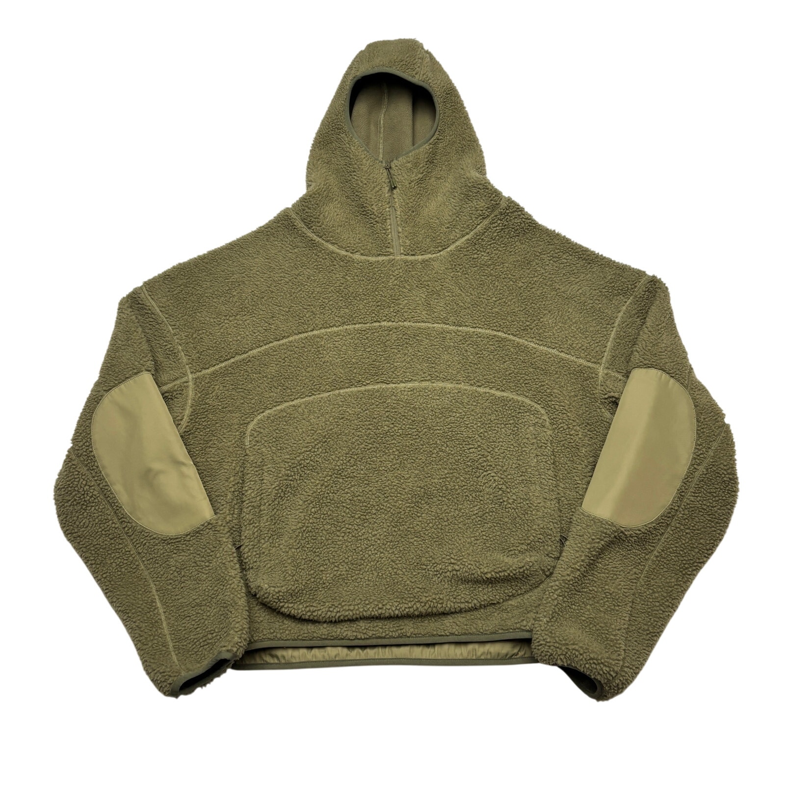 Entire Studios Deep Pile Fluffy Fleece Pullover Hooded Jacket Men's Medium